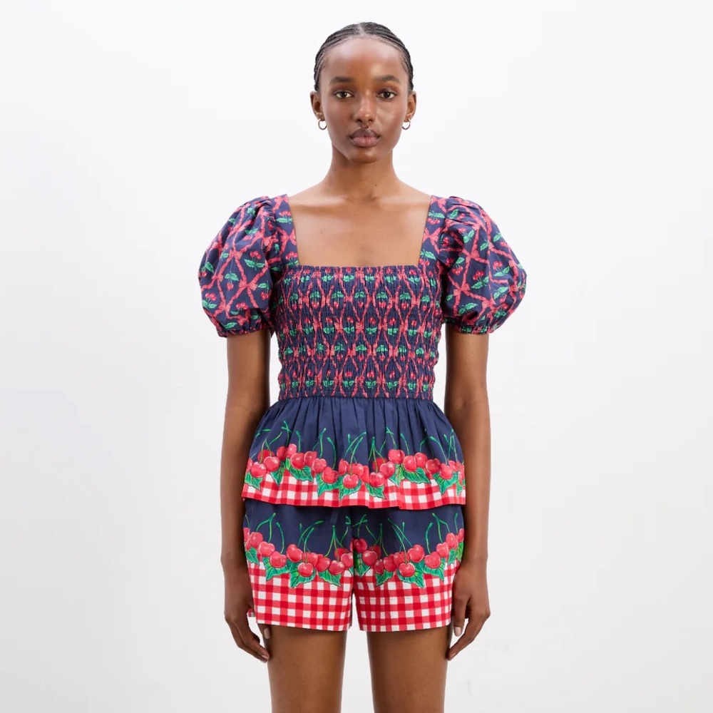 Damson Madder Allegra Blouse - Cherry Pie